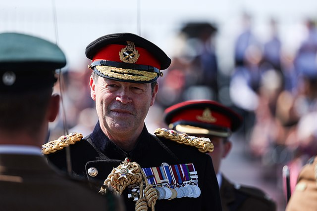 British General Patrick Sanders in full dress uniform